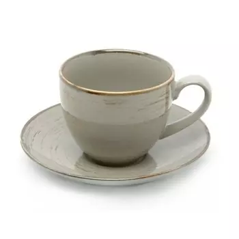 Чашка/блюдце Porcelana Bogucice Alumina Nostalgia Popiel 0,3 л/16 см