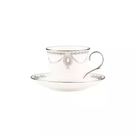 Чашка чайная с блюдцем Lenox Королевский жемчуг 180 мл белый