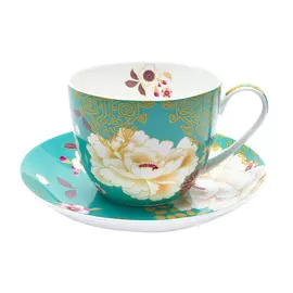 Чашка с блюдцем 0,48л кимоно бирюза Maxwell &amp; williams