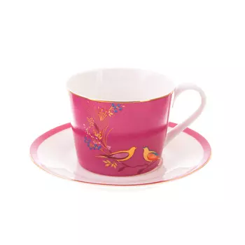 Чашка с блюдцем 200мл сара миллер челси розовая Portmeirion PRT-SMCP78924-XG