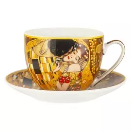 Чашка с блюдцем Carmani 0,26 л Поцелуй