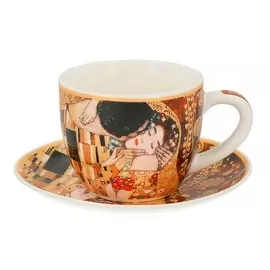 Чашка с блюдцем Carmani для кофе Поцелуй 0,08 л