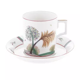 Чашка с блюдцем чайные Гербовая осень Ифз