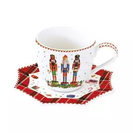 Чашка с блюдцем Easy life 0,25 л щелкунчик винтажный