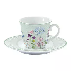 Чашка с блюдцем Easy life Цветение 0,2 л