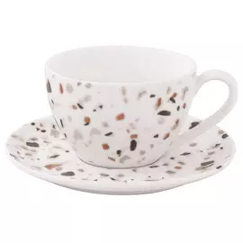 Чашка с блюдцем Easy Life Терраццо 250 мл