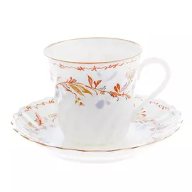 Чашка с блюдцем ЛФЗ форма витая - карелия