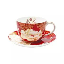 Чашка с блюдцем Maxwell &amp; Williams Кимоно красный 0,25 л