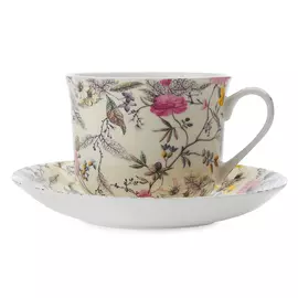 Чашка с блюдцем Maxwell & Williams Летние цветы 0,48 л