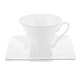 Чашка с блюдцем петрополь золотая лента Ифз