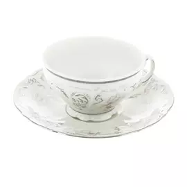 Чашка с блюдцем Thun 1794 бернадот 155мм платин,узор