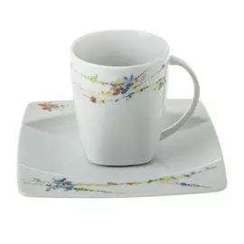 Чашка с блюдцем Thun 1794 eye 160мм флора