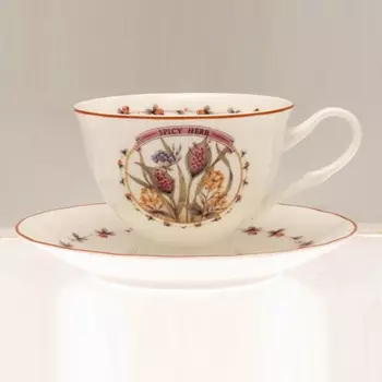 Чашка с блюдцем Топ Арт Студио YF1389-TA