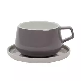 Чашка с блюдцем Viva Scandinavia Ella серый 300 мл