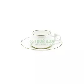 Чашка с блюдцем золотой кант Ифз (8116744001)
