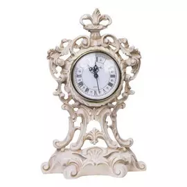 Часы каминные Royal Flame Ажурные слоновая кость