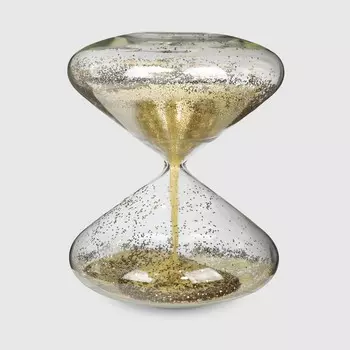 Часы Mercury NY песочные золотистые 16х20 см