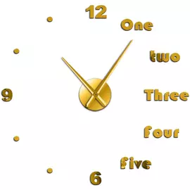 Часы настенные Jjt diy one two 120см золотой