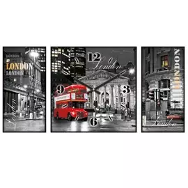 Часы настенные Михаил Москвин триптих лондон стразы