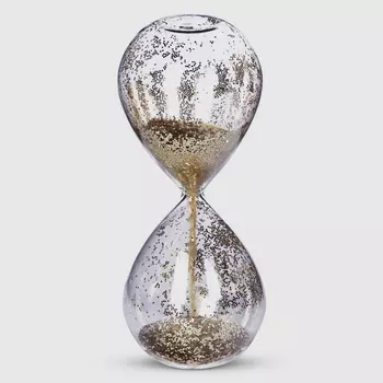 Часы песочные Mercury NY золотистые Д8 см 20 см