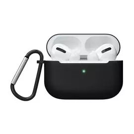 Чехол Red Line для наушников Apple AirPods Pro, черный + карабин