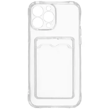 Чехол Red Line для смартфона iPhone 14 Pro Max с кардхолдером, прозрачный /УТ000032403/