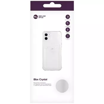 Чехол Red Line iBox Crystal для смартфона iPhone 14, прозрачный /УТ000032401/