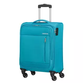 Чемодан American Tourister 4-х колесный бирюзовый 40х20х55 см