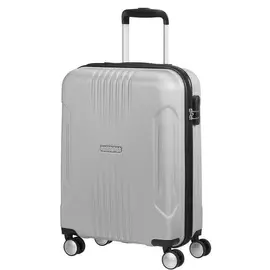 Чемодан American Tourister 4-х колесный серебряный 40х20х55 см