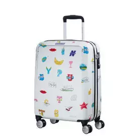 Чемодан American Tourister Ceizer Fun белый принт S