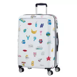 Чемодан American Tourister CEIZER FUN белый принт M