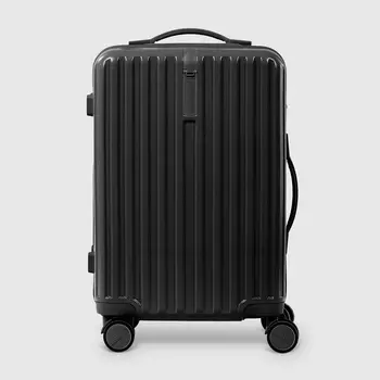 Чемодан Zhongshan Silk черный 38х22х57 см