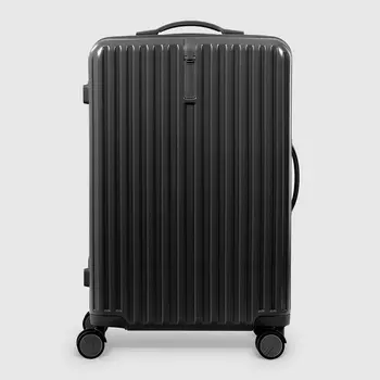 Чемодан Zhongshan Silk черный 46х27х67 см