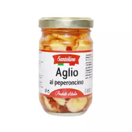 Чеснок Santolino с чили в масле 212 мл