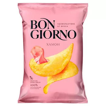 Чипсы Bon Giorno Хамон де Теруэль 80 г