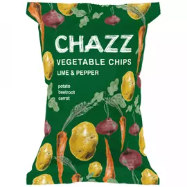 Чипсы CHAZZ овощные cо вкусом лайма и перца, 75 г