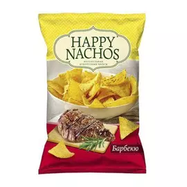 Чипсы Happy Nachos кукурузные Барбекю 500 г