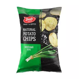 Чипсы картофельные Bruto зеленый лук 150 г