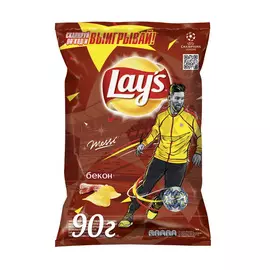 Чипсы картофельные Lays Бекон 90 г