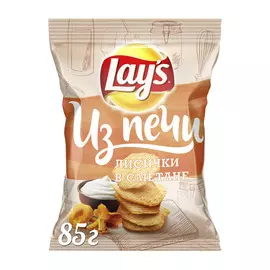 Чипсы картофельные Lays Из печи Лисички в сметане 85 г