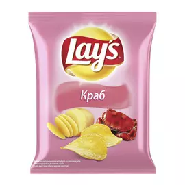 Чипсы картофельные Lays Краб 80 г
