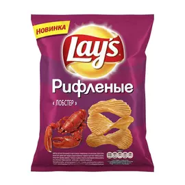Чипсы картофельные Lays рифленые Лобстер 90 г