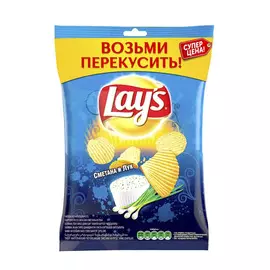 Чипсы картофельные Lays Сметана и лук 50 г