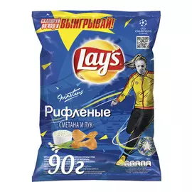 Чипсы картофельные Lays Сметана и лук 90 г