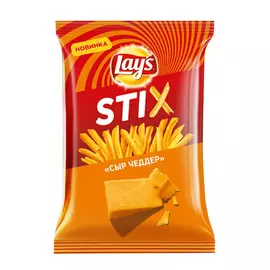 Чипсы картофельные Lays STIX Чеддер 125 г