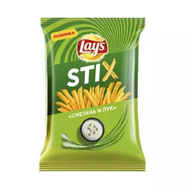 Чипсы картофельные Lays STIX Сметана и лук 65 г