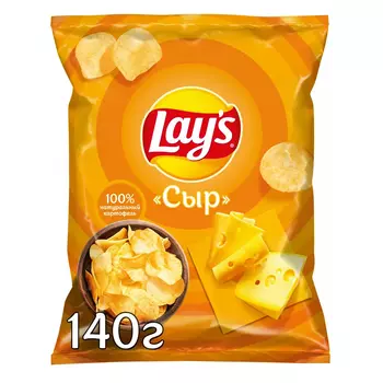 Чипсы картофельные Lays Сыр 140 г