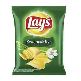 Чипсы картофельные Lays Зеленый лук 90 г