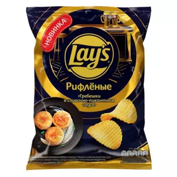 Чипсы Lays Гребешки в сливочно-пикантном соусе 105 г