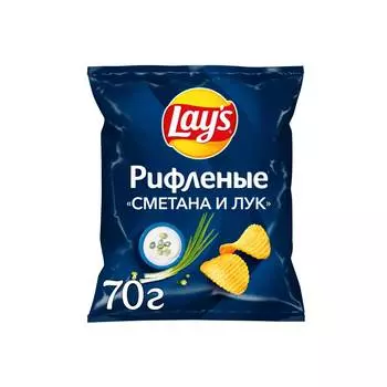 Чипсы Lays Сметана и лук 70 г